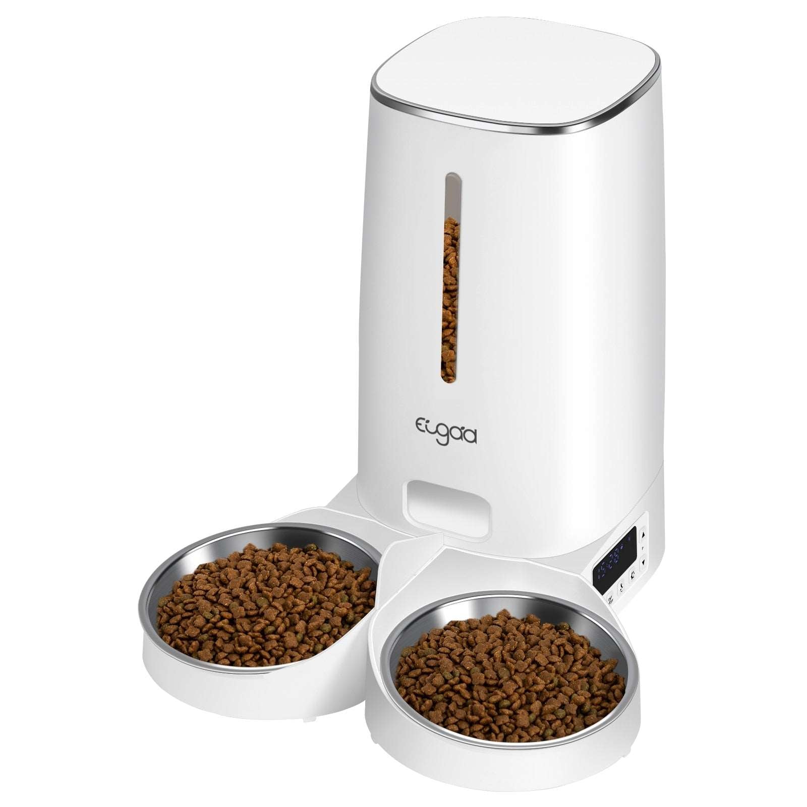 EUGAD Automatischer Futterspender mit 2 Näpfen - Premium - Nur  69.99€! Nur bei My Pets Life